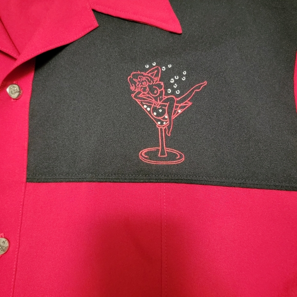 Classic 50's style Bowling button down by Chochie Casuals - Picture 6 of 6